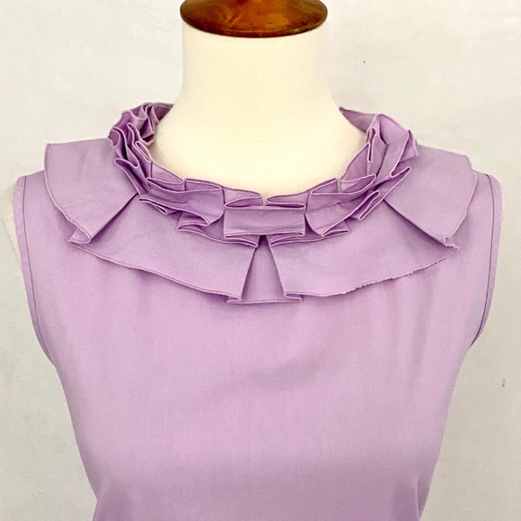 Brooks Brothers “346” Sleeveless Ruffle Collar Top - Picture 3 of 12
